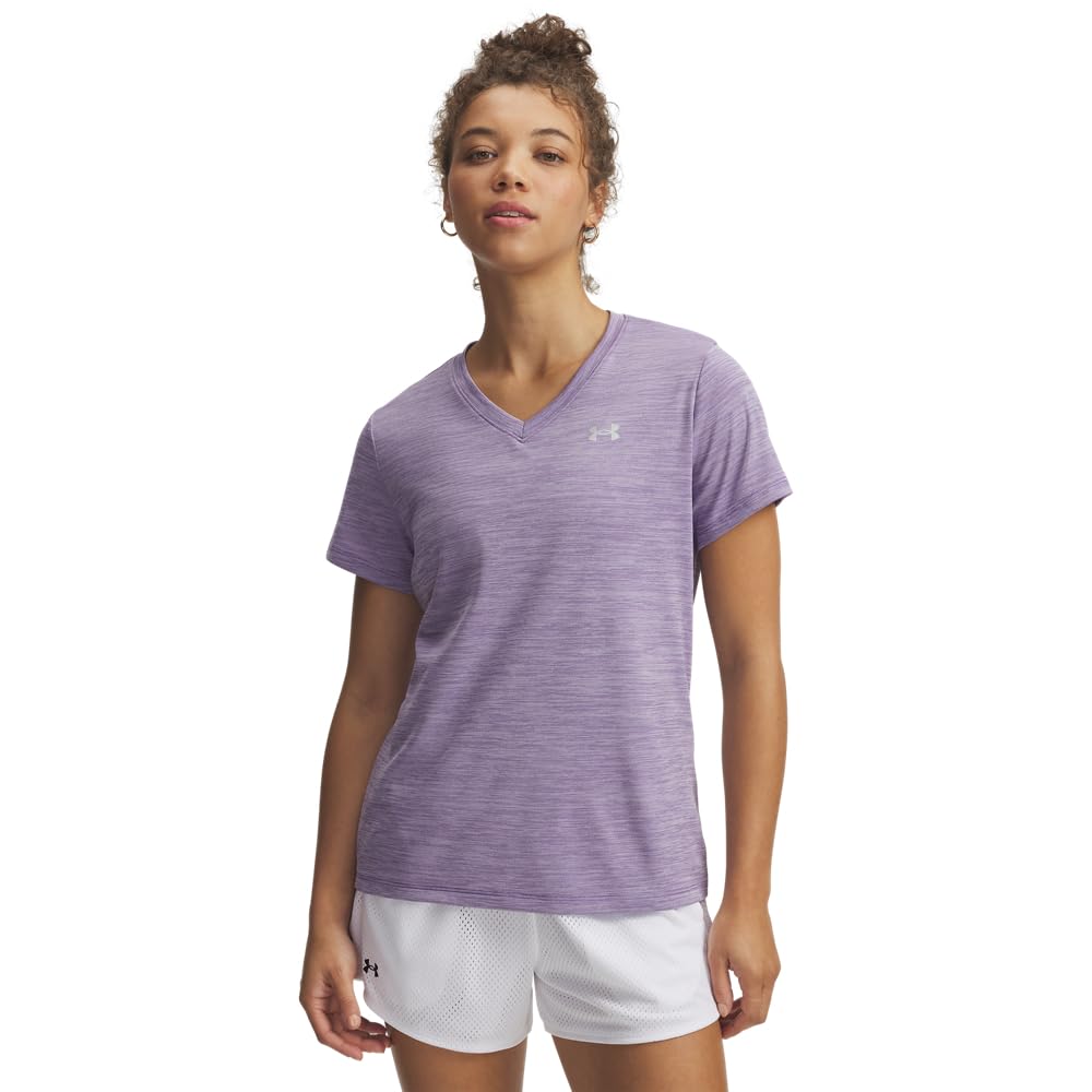 Under Armour Women's Velocity Twist Short Sleeve V Neck T Shirt