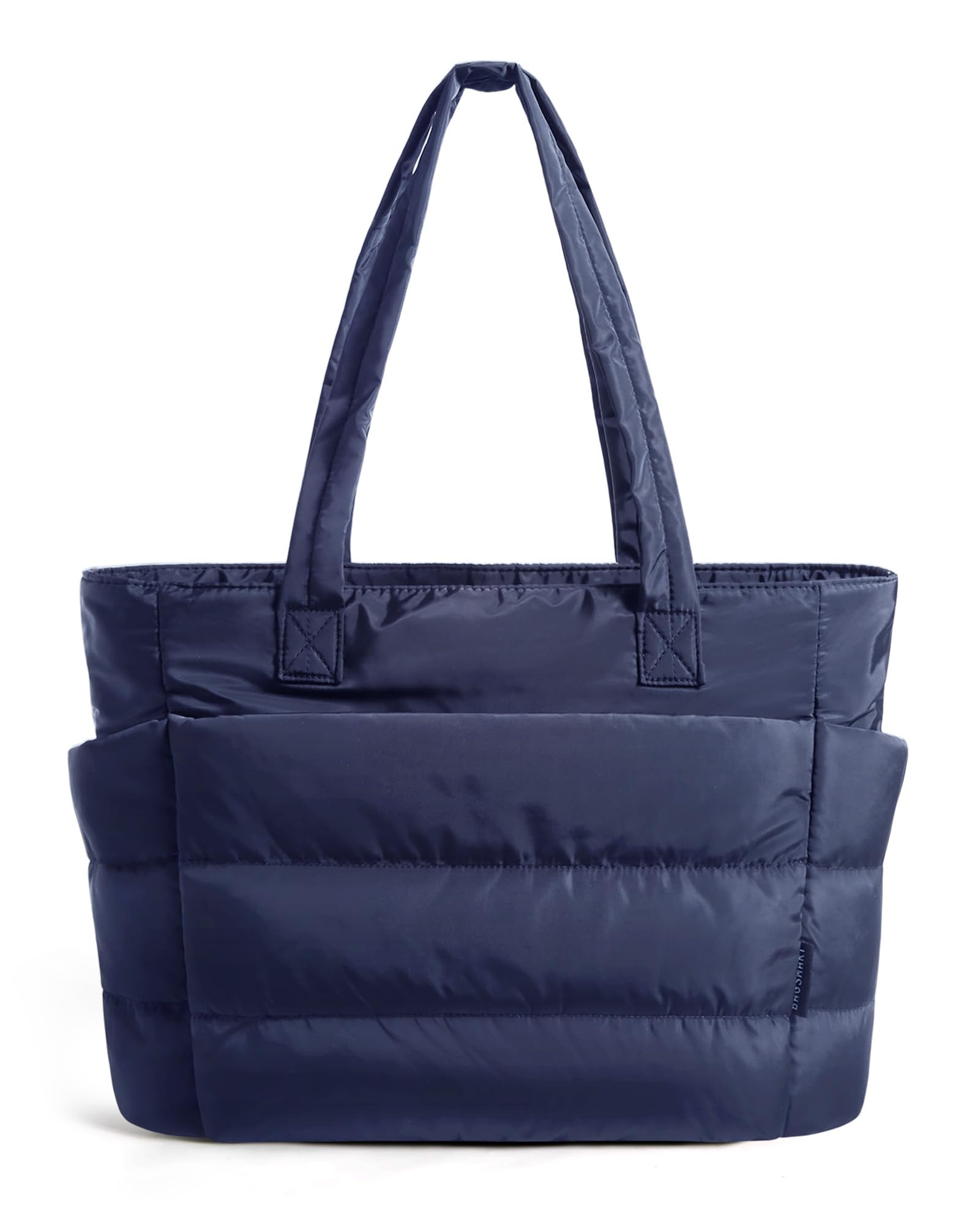 BAGSMART Tote Bag for Women, Lightweight Puffy Tote Bag with Compartments Shoulder Bag Handbag for Travel, Work, Gym | Lightweight, Puffy, Quilted, for Travel, Work