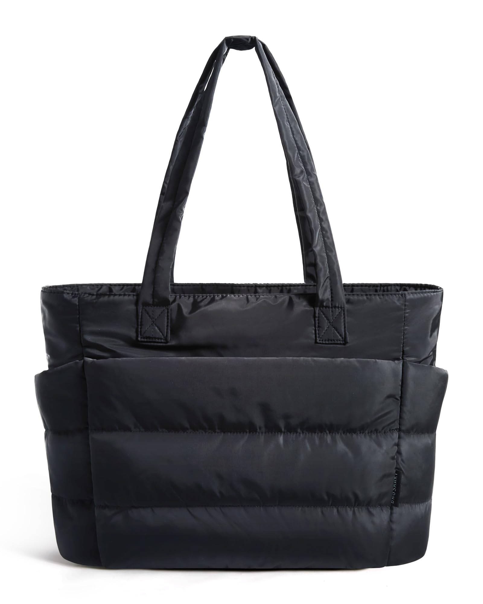 BAGSMART Tote Bag for Women, Lightweight Puffy Tote Bag with Compartments Shoulder Bag Handbag for Travel, Work, Gym | Lightweight, Puffy, Quilted, for Travel, Work