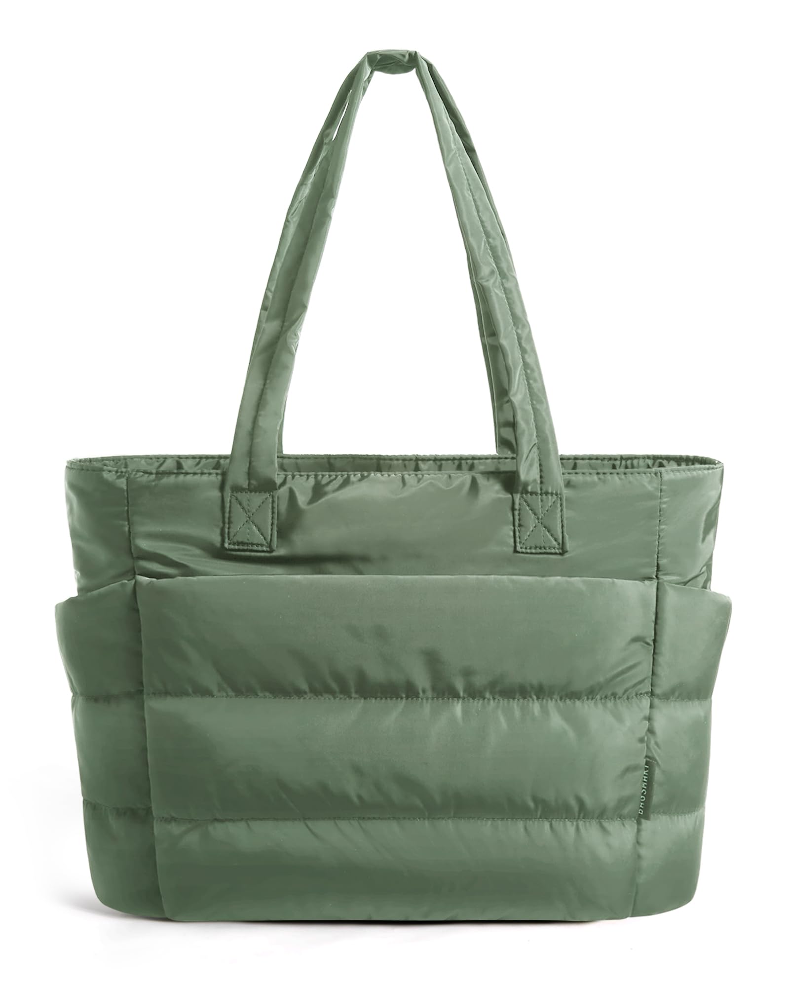BAGSMART Tote Bag for Women, Lightweight Puffy Tote Bag with Compartments Shoulder Bag Handbag for Travel, Work, Gym | Lightweight, Puffy, Quilted, for Travel, Work