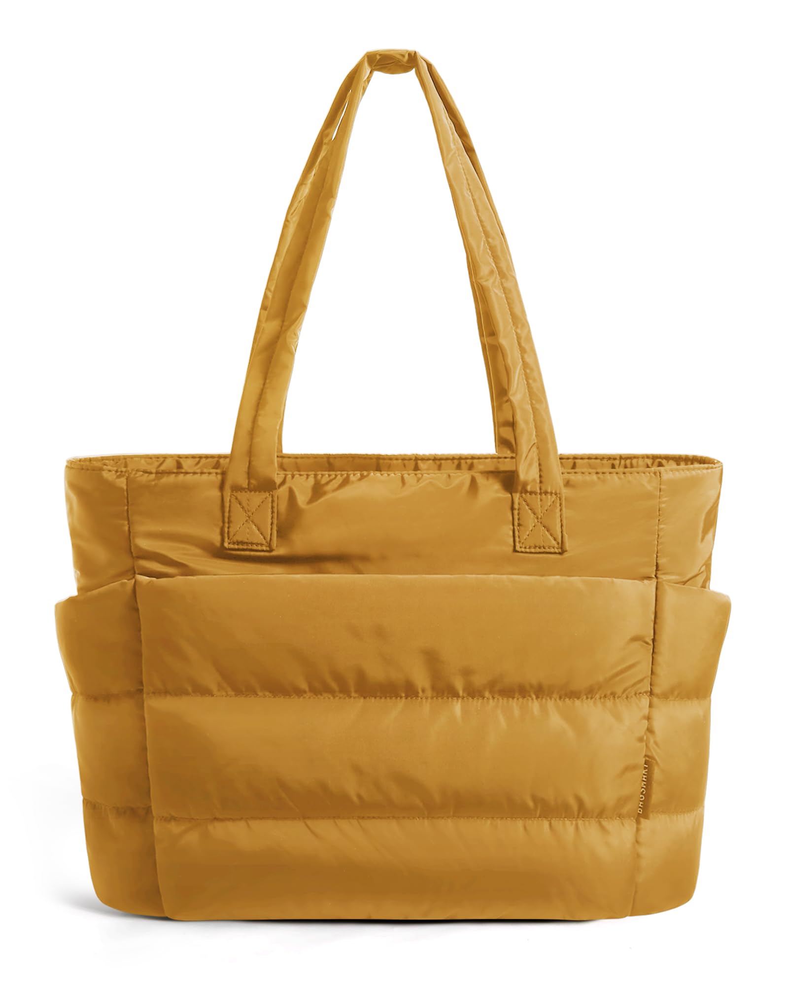 BAGSMART Tote Bag for Women, Lightweight Puffy Tote Bag with Compartments Shoulder Bag Handbag for Travel, Work, Gym | Lightweight, Puffy, Quilted, for Travel, Work