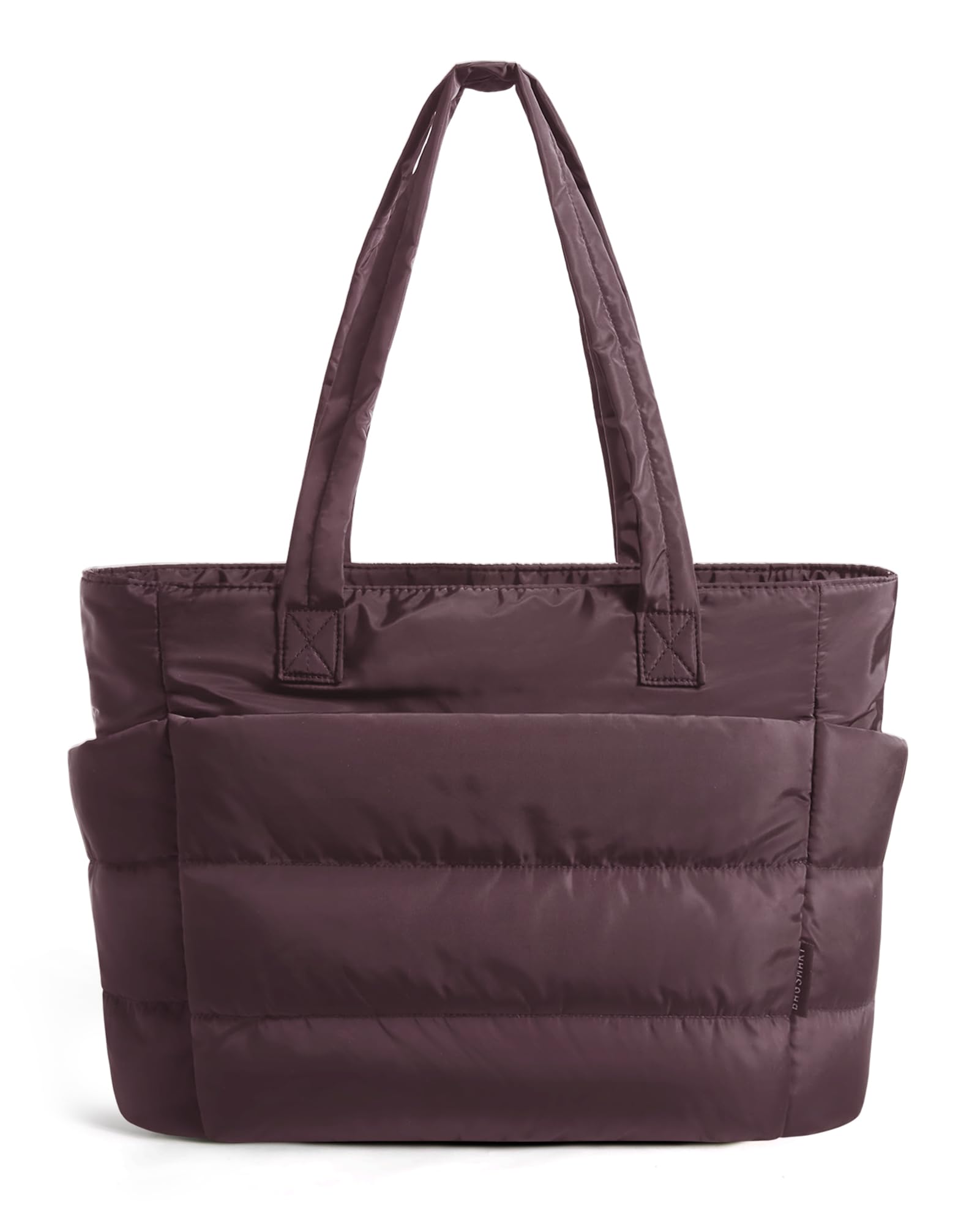 BAGSMART Tote Bag for Women, Lightweight Puffy Tote Bag with Compartments Shoulder Bag Handbag for Travel, Work, Gym | Lightweight, Puffy, Quilted, for Travel, Work
