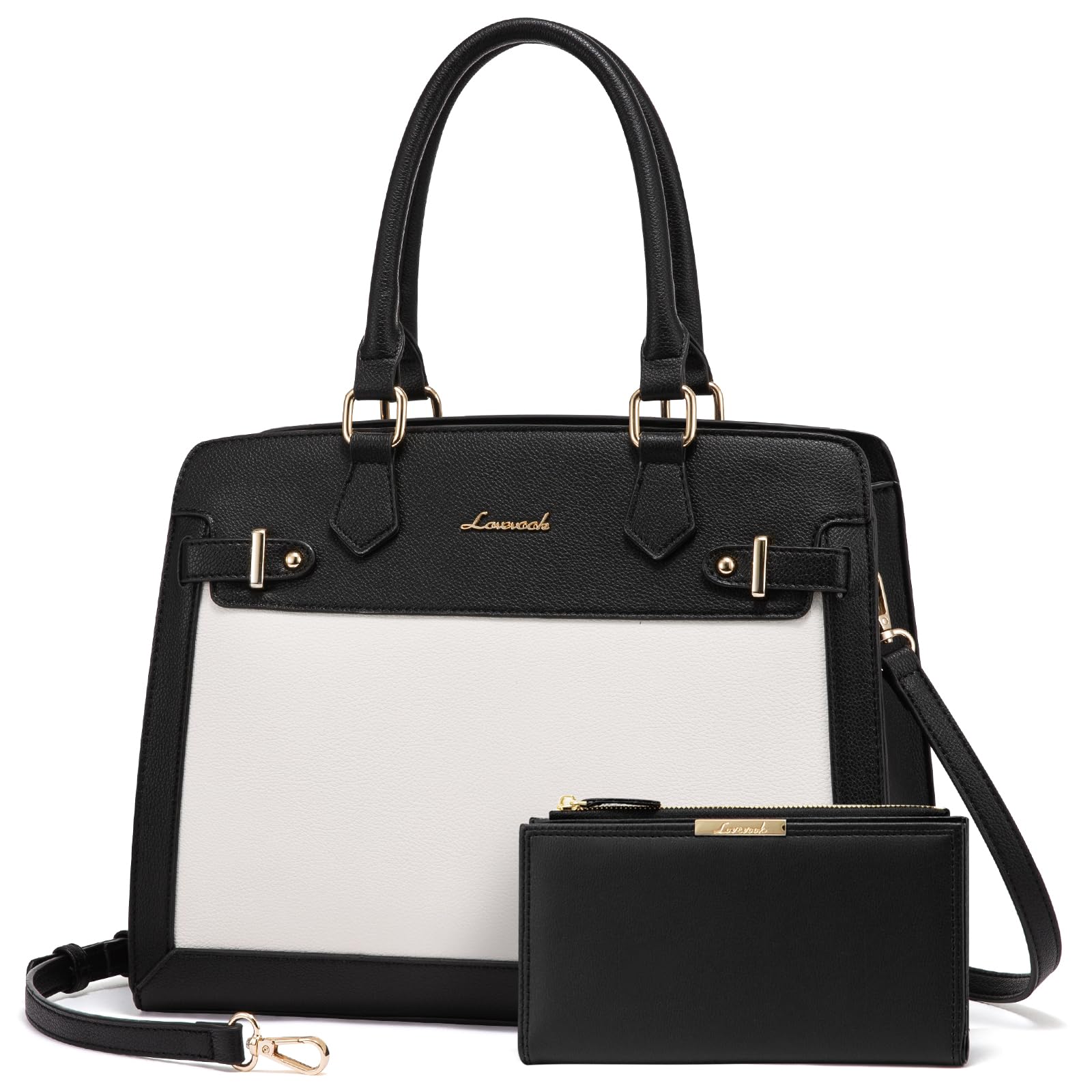 LOVEVOOK Purses and Handbags for Women, Tote Shoulder Bag Satchel Purse and PU Leather Top Handle for ladies