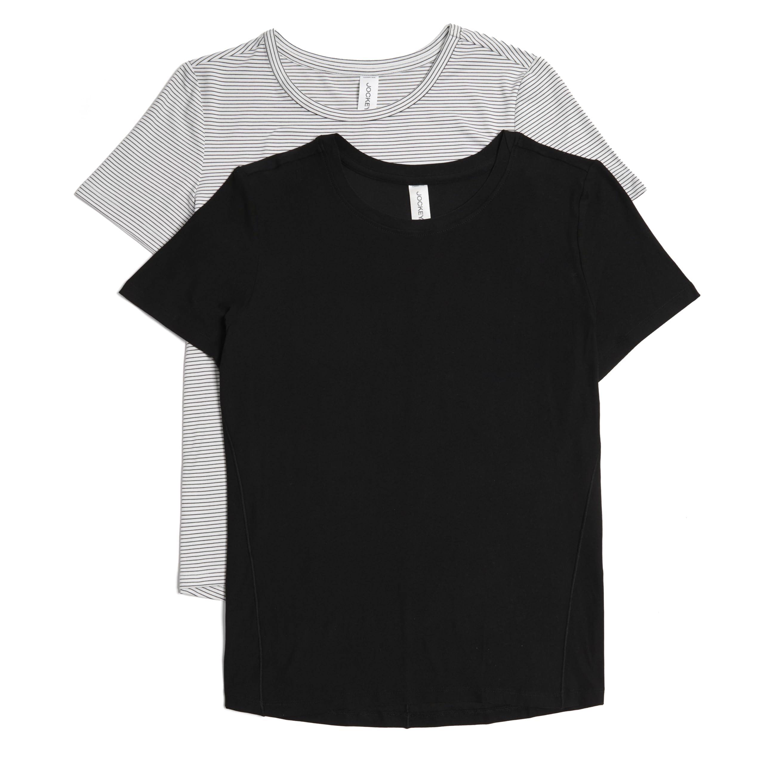 Jockey Women's 2 Pack Butter Soft Short Sleeve Active T-Shirt