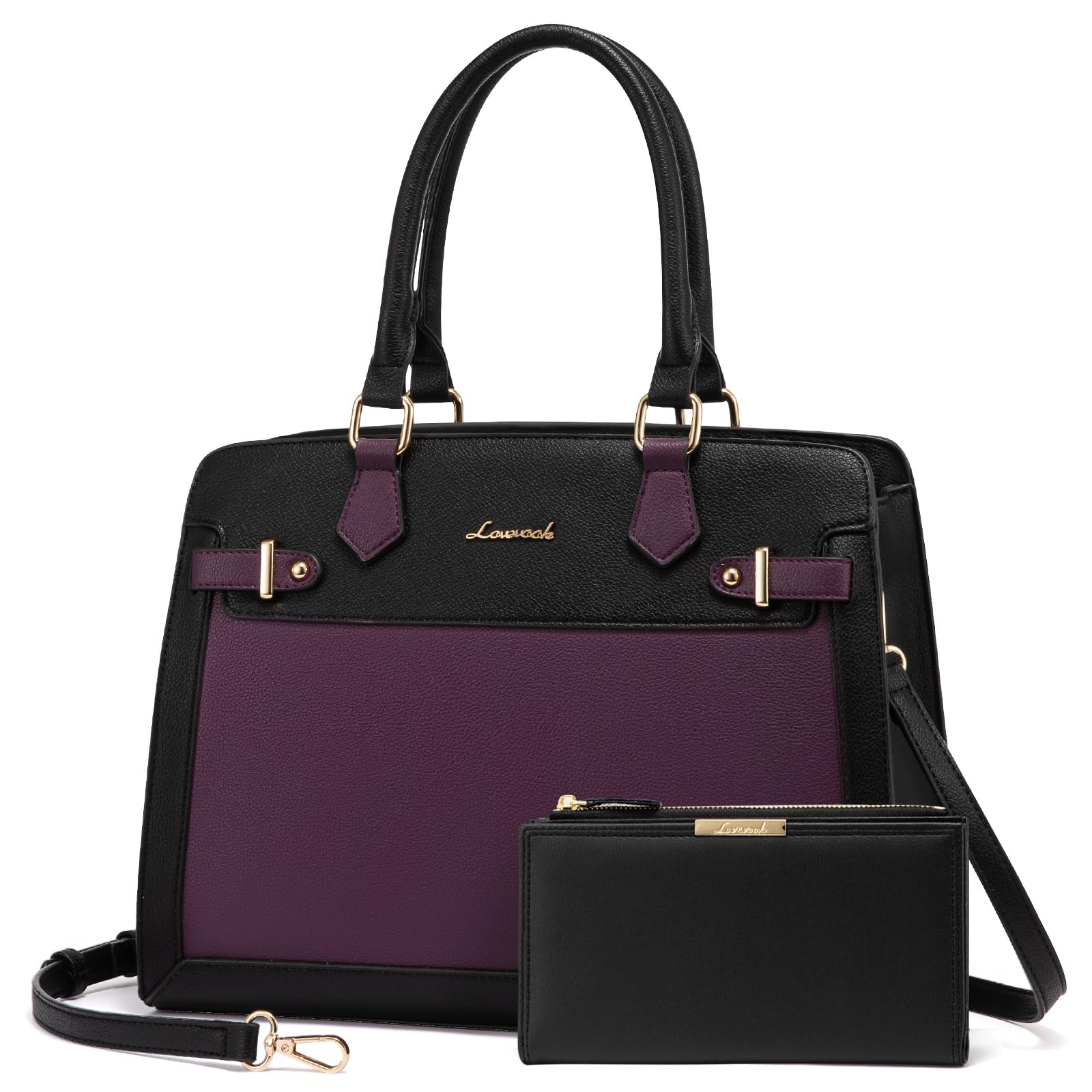 LOVEVOOK Purses and Handbags for Women, Tote Shoulder Bag Satchel Purse and PU Leather Top Handle for ladies