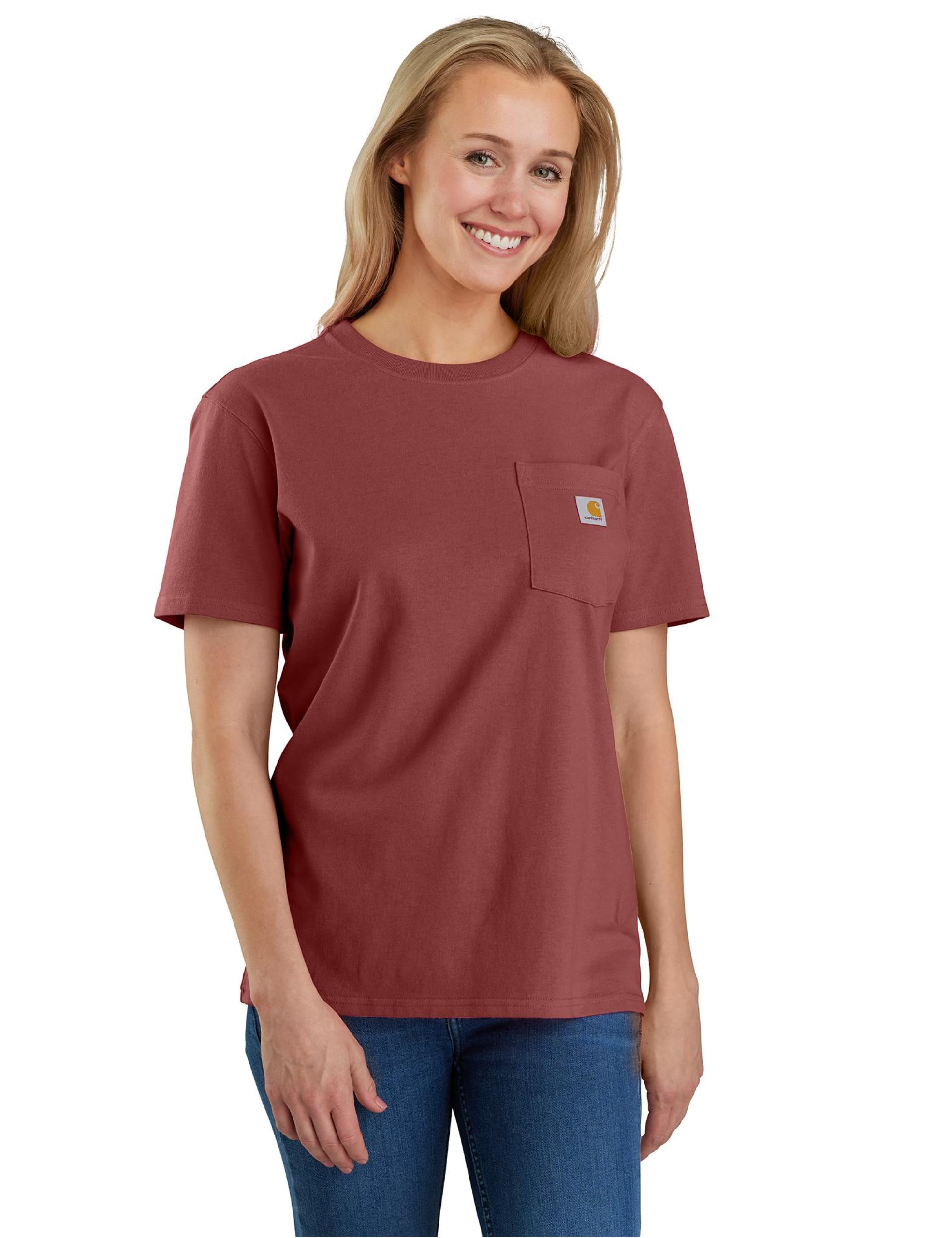 Carhartt Women's Loose Fit Heavyweight Short-Sleeve Pocket T-Shirt Closeout