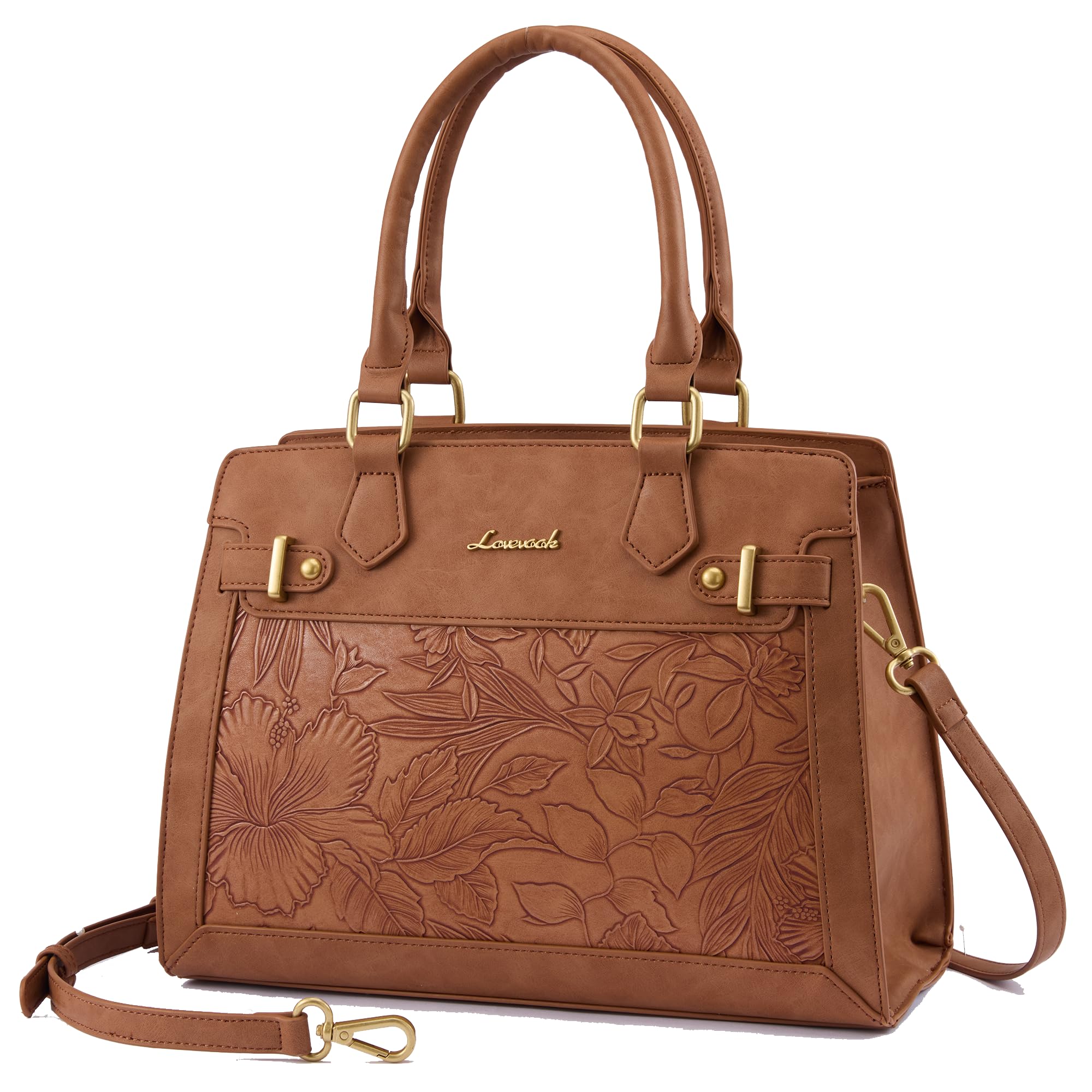 LOVEVOOK Purses and Handbags for Women, Tote Shoulder Bag Satchel Purse and PU Leather Top Handle for ladies