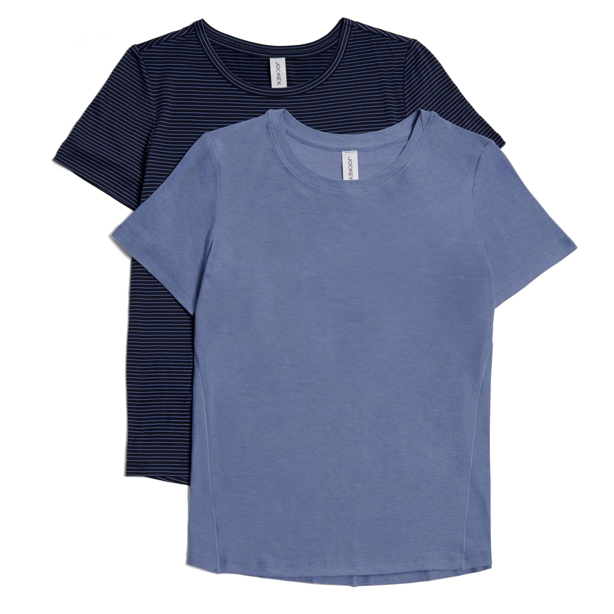 Jockey Women's 2 Pack Butter Soft Short Sleeve Active T-Shirt