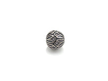 Load image into Gallery viewer, Antique Silver CZ Pave round ball, CZ Pave Spacer Beads in oxidized silver,10mm, sku#X133