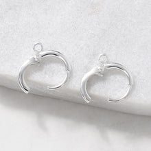 Load image into Gallery viewer, Round One Touch Earring Making Hoop, Gold/Silver huggie hoop, sku#J100