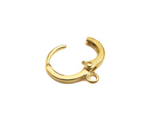 Load image into Gallery viewer, Round One Touch Earring Making Hoop, Gold/Silver huggie hoop, sku#J100