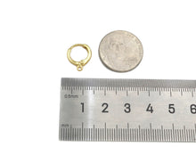 Load image into Gallery viewer, Round One Touch Earring Making Hoop, Gold/Silver huggie hoop, sku#J100