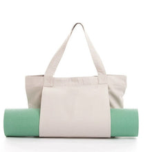Load image into Gallery viewer, Women's Large Canvas Yoga Tote Bag – Shoulder &amp; Handheld Organizer | Multiple Colors