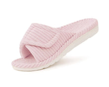 Load image into Gallery viewer, Corduroy Velcro Slide Sandals | EVA Cushioned Sole | Adjustable Strap | Women &amp; Men