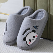 Load image into Gallery viewer, Panda Slippers for Women &amp; Men - Cute Cartoon Plush Indoor House Shoes with Thick Anti-Slip EVA Sole