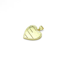 Load image into Gallery viewer, American Flag Color Enamel Gold Heart  Pendant, Sku#LK973