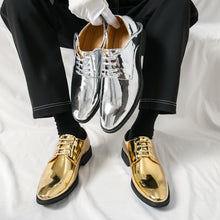 Load image into Gallery viewer, Men's British Style Pointed-Toe Glossy Dress Shoes - Premium PU Leather Formal Footwear