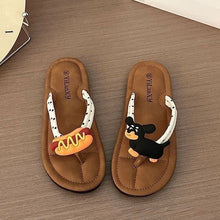 Load image into Gallery viewer, Women's Herringbone Non-Slip Beach Flip-Flops - Soft Sole Summer Slippers