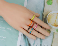 Load image into Gallery viewer, Enamel Adjustable Ring, Sku#X306