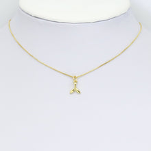 Load image into Gallery viewer, CZ Fish Tail Gold Charm, Sku#LK914