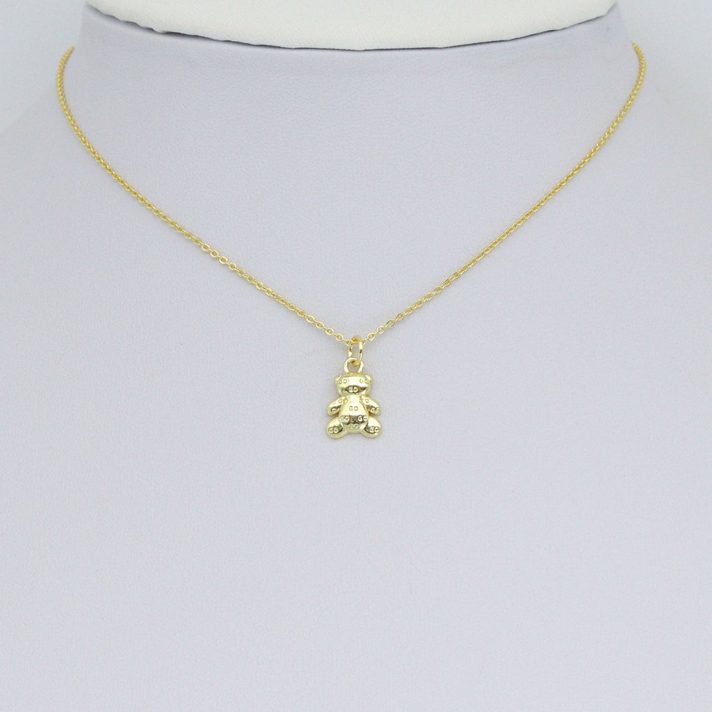 Cute Go Teddy Bear Charm Pendant, Sku#LD689