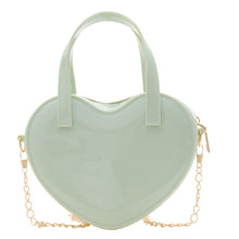 Load image into Gallery viewer, Women's Jelly Heart Mini Crossbody Bag – Cute PVC Shoulder Bag