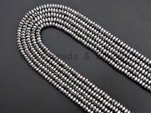 Load image into Gallery viewer, Quality Natural Silver Hematite beads,Rondelle Faceted Beads, Sku#S116