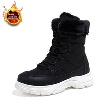 Load image into Gallery viewer, Women's Fleece-Lined Chunky Sole Shoes | Color Block Casual Boots