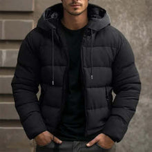 Load image into Gallery viewer, Men's Solid Color Hooded Velvet Cotton Clothes