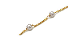 Load image into Gallery viewer, 18K Gold/Silver Filled Dainty Pearl Satellite Chain,Sku#E556