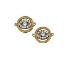 Load image into Gallery viewer, Big CZ Evil Eye Round Charm, Sku#LK665