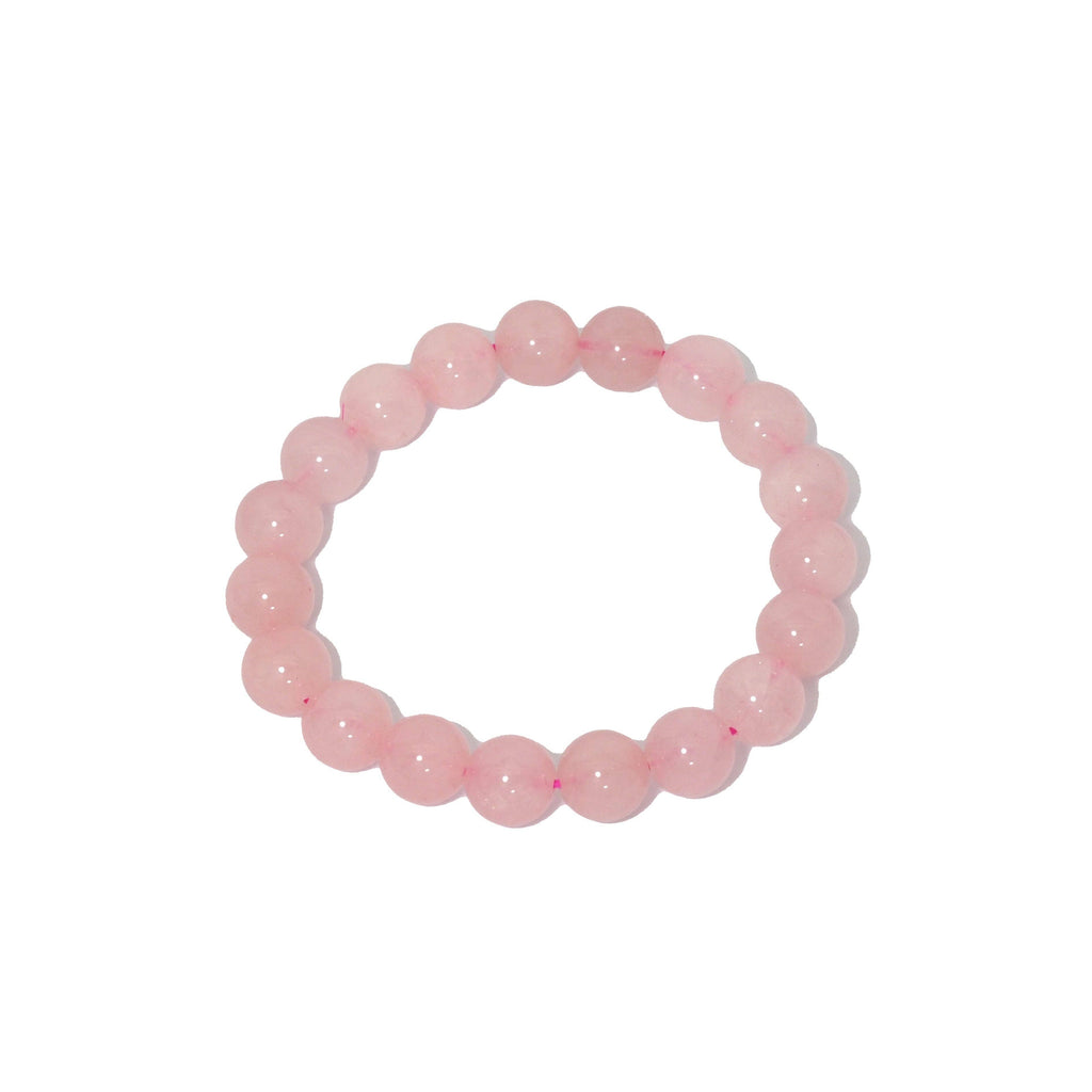 Genuine Madagascar Rose Quartz Stretchy Bracelet, Sku#EF275