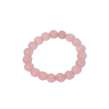 Load image into Gallery viewer, Genuine Madagascar Rose Quartz Stretchy Bracelet, Sku#EF275