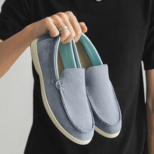 Load image into Gallery viewer, Men's Casual Slip-On Loafers - Premium Leather Patchwork Shoes in Extended Sizes