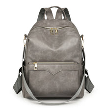Load image into Gallery viewer, Women's Large Capacity Backpack - Waterproof PU Leather Commuter Backpack with Multiple Pockets