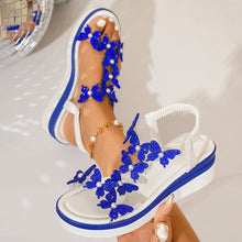 Load image into Gallery viewer, Women's Bow-tie Wedge Platform Sandals | Rhinestone Peep-toe Slip-on