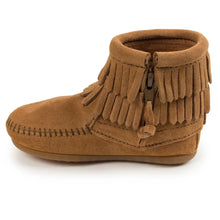 Load image into Gallery viewer, Minnetonka Double Fringe Side Zip - Children's Boot