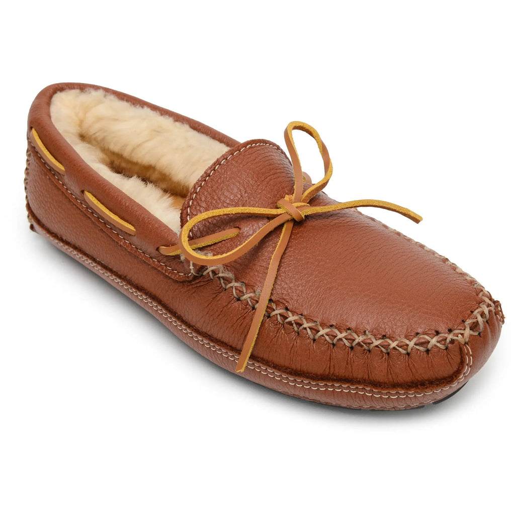 Minnetonka Sheepskin Moose Slipper - Mens Slippers