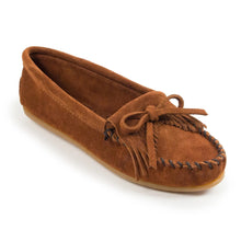 Load image into Gallery viewer, Minnetonka Kilty Hardsole Suede Moc - Womens Moccasins (Brown)