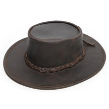 Load image into Gallery viewer, Minnetonka "Fold Up" Hat - Leather Australian Hat