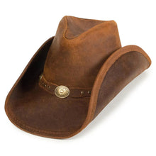 Load image into Gallery viewer, Minnetonka Silverton Dude - Leather Cowboy Hat