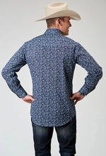 Load image into Gallery viewer, Roper Floral Print (Blue) - Men's Western Shirt