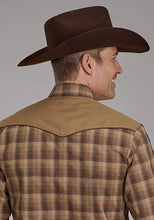Load image into Gallery viewer, Roper 2129 Ombre Plaid (Brown) - Men's Western Shirt