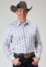 Load image into Gallery viewer, Roper 1966 Stripe (White) - Men's Western Shirt