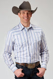 Roper 1966 Stripe (White) - Men's Western Shirt