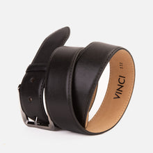 Load image into Gallery viewer, The Bogota Black Calfskin Belt