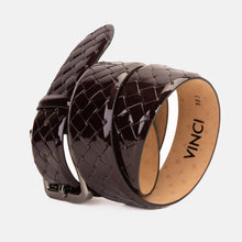 Load image into Gallery viewer, The Rico Burgundy Color Calfskin Belt
