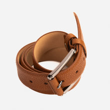 Load image into Gallery viewer, The Draco Brown Calfskin Belt