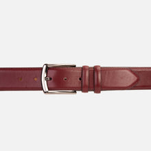 Load image into Gallery viewer, The Royal Hand Craft Burgundy Leather Belt