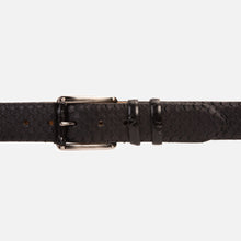 Load image into Gallery viewer, The Caesars Black Leather Belt